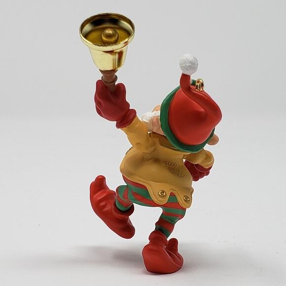 Hallmark 2000 Bell-Bearing Elf Handcrafted Keepsake Holiday Christmas Ornament - Picture 5 of 7